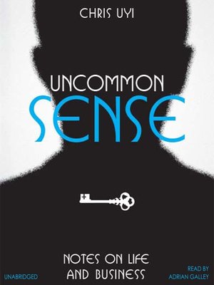 cover image of Uncommon Sense